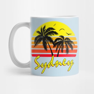 Sydney Australia Retro Sunset Mug